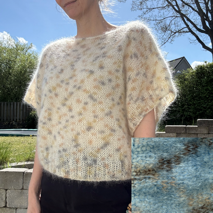 P&G Bella mohair t-shirt strikkekit