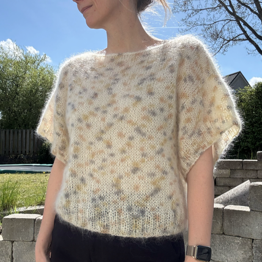 P&G Bella mohair t-shirt strikkekit