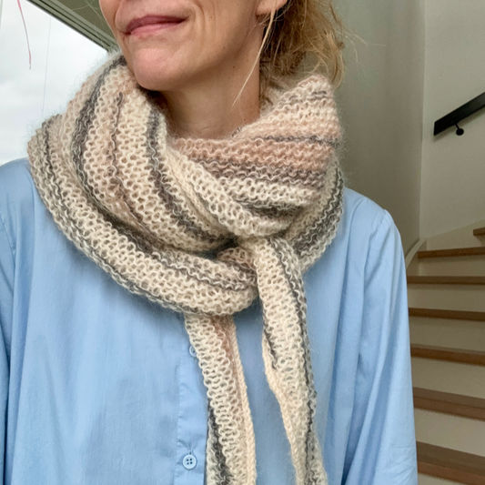 P&G Tørklæde, hoodie og sjal med farveskift strikkekit