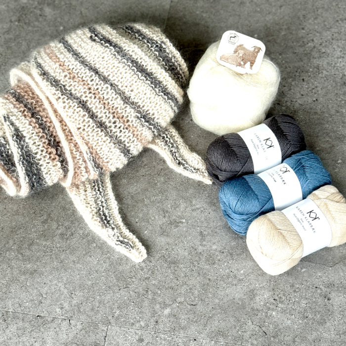 P&G Tørklæde, hoodie og sjal med farveskift strikkekit