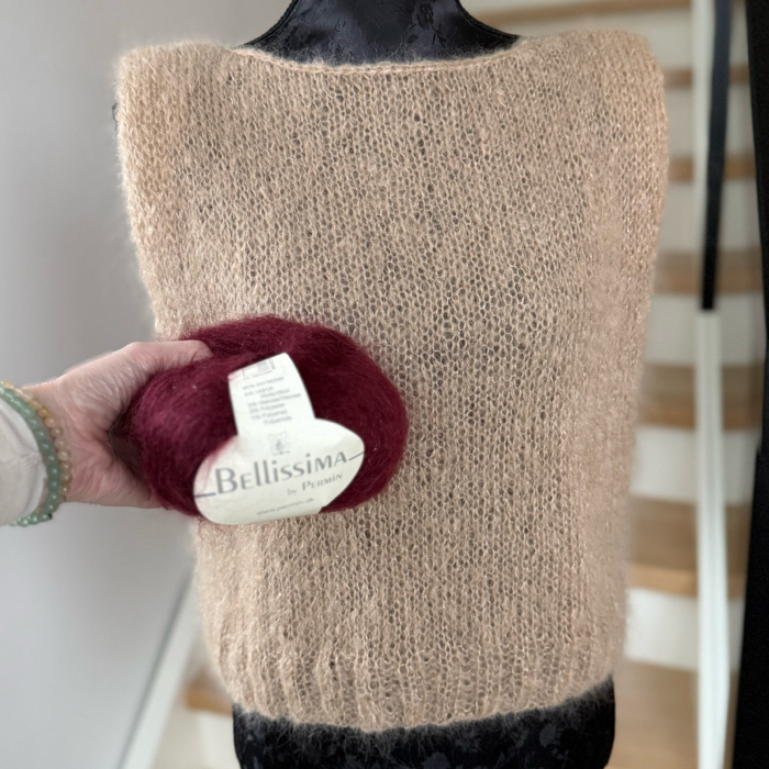 P&G Glimmer mohair vest strikkekit