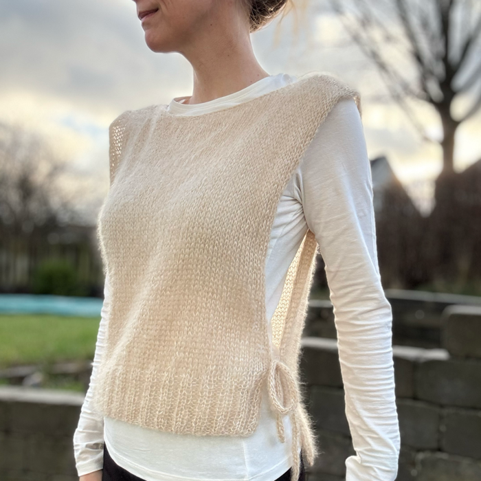 P&G Mohair vest strikkekit