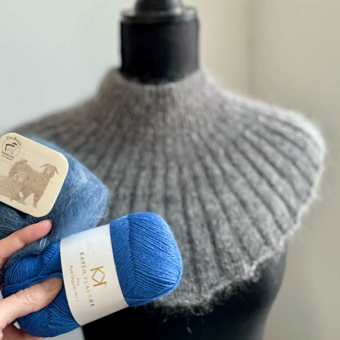 P&G Mohair halsedisse strikkekit