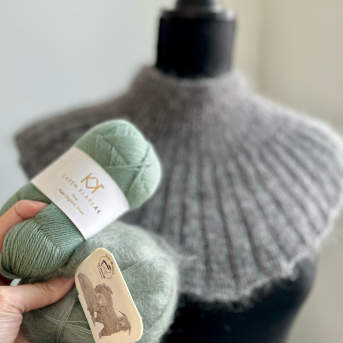 P&G Mohair halsedisse strikkekit