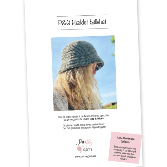 P&G Bøllehat hækleopskrift
