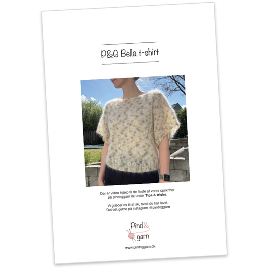 P&G Bella bluse strikkeopskrift