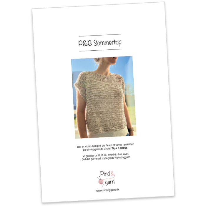 P&G Sommertop strikkeopskrift