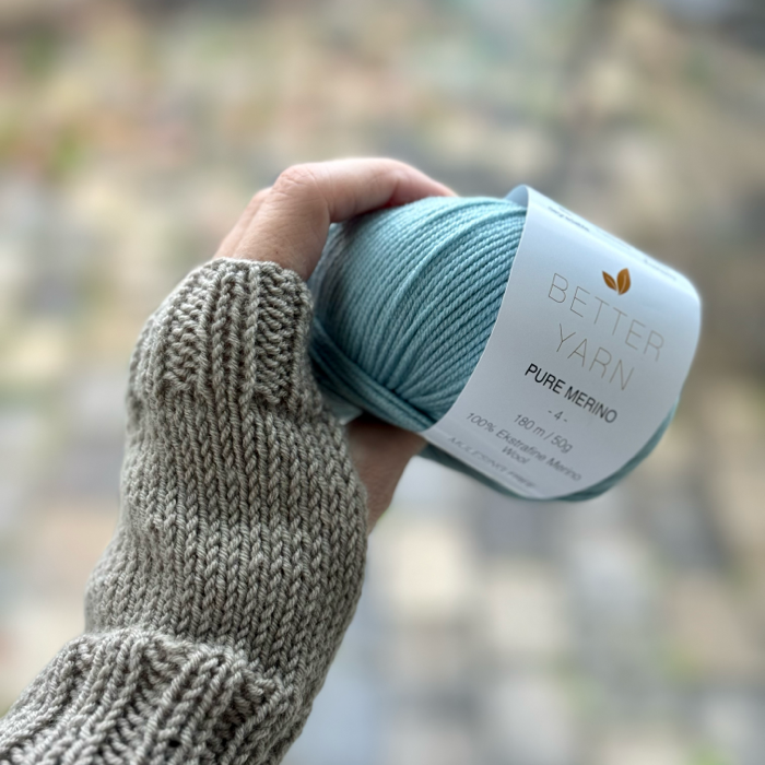 P&G Pure merino pulsvarmere strikkekit