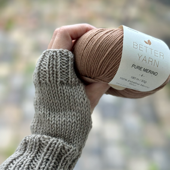 P&G Pure merino pulsvarmere strikkekit