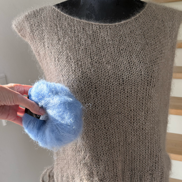 P&G Mohair vest strikkekit