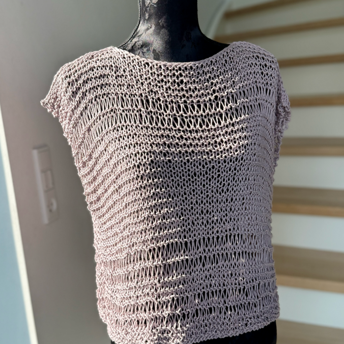 P&G Sommertop i bomuld strikkekit