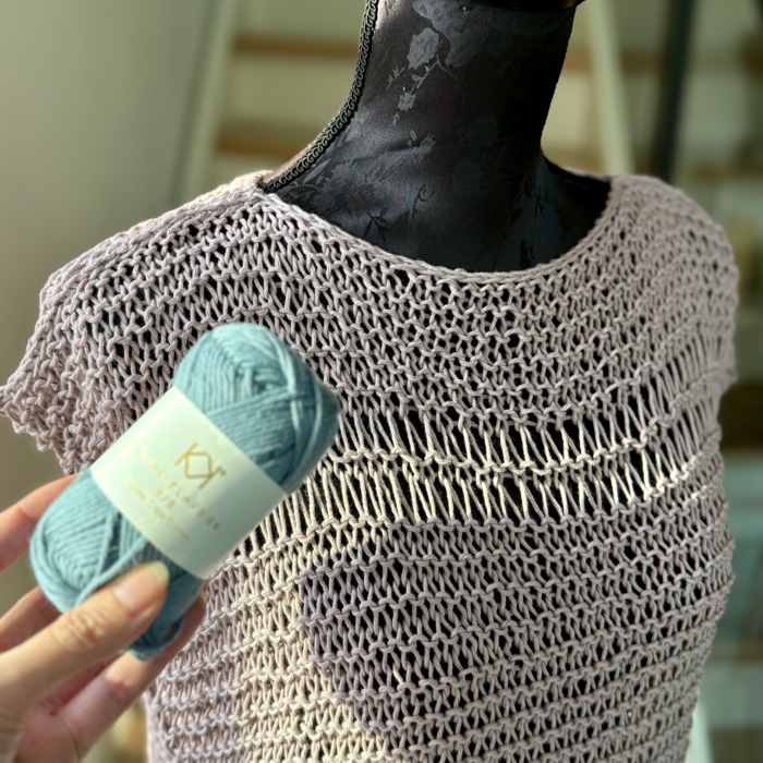 P&G Sommertop i bomuld strikkekit