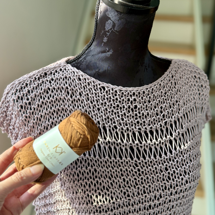 P&G Sommertop i bomuld strikkekit