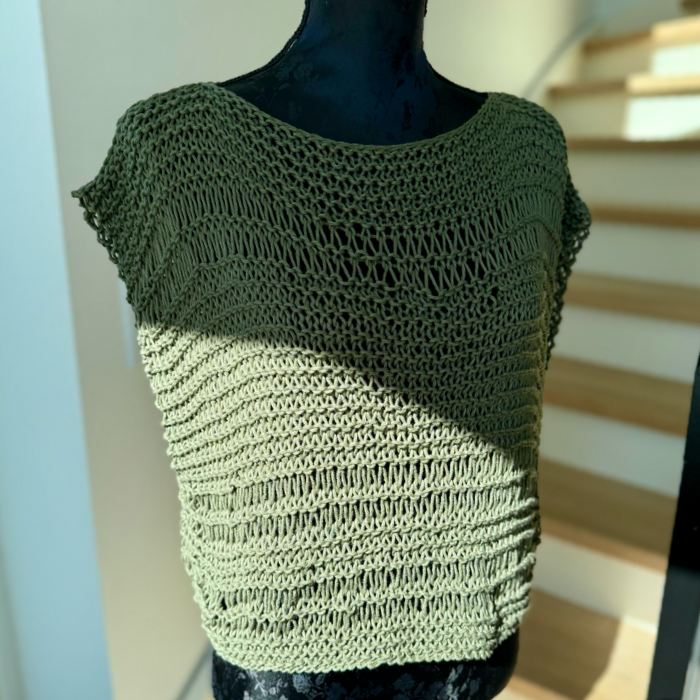 P&G Sommertop i bomuld strikkekit