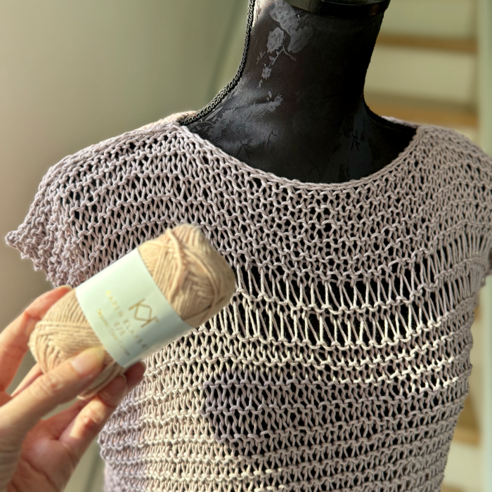 P&G Sommertop i bomuld strikkekit