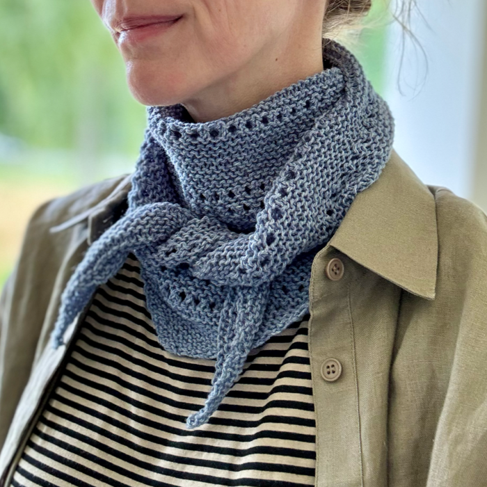 P&G Bandana med hulmønster strikkekit