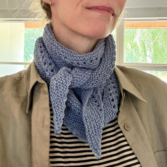 P&G Bandana med hulmønster strikkekit