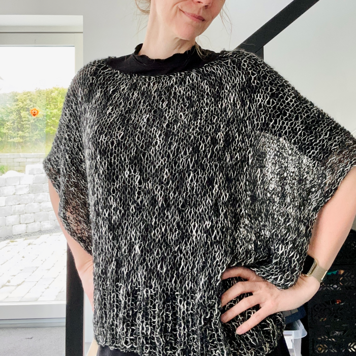 P&G Meleret oversize bluse strikkekit