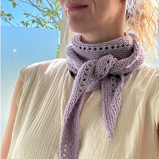 P&G Bandana med hulmønster strikkekit