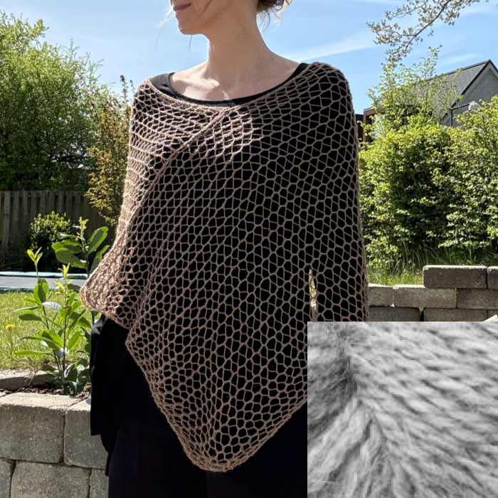 P&G Poncho Babyalpaca strikkekit