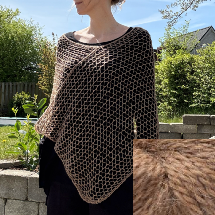 P&G Poncho Babyalpaca strikkekit