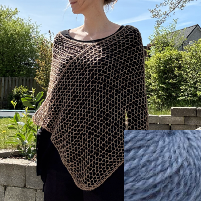 P&G Poncho Babyalpaca strikkekit