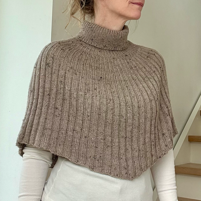 P&G Tweed poncho strikkekit