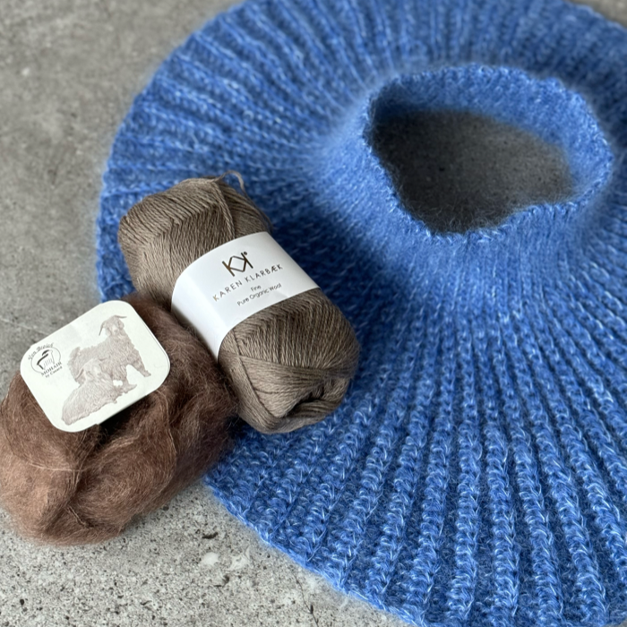 P&G Hæklet mohair halsedisse hæklekit