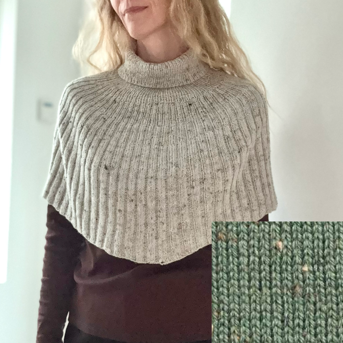 P&G Tweed poncho strikkekit