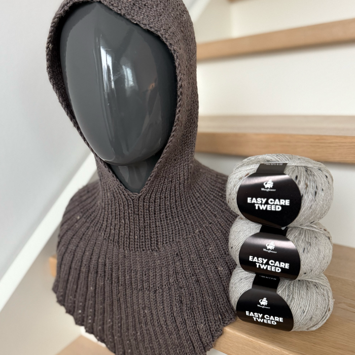 P&G Hoodie halsedisse strikkekit