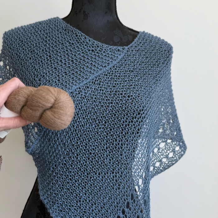 P&G Sommer poncho strikkekit