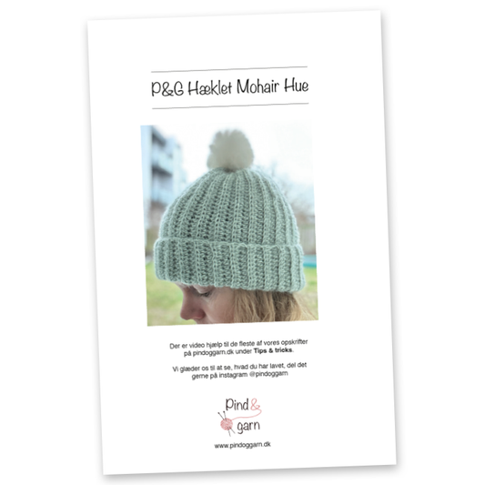 P&G Mohair hue hækleopskrift