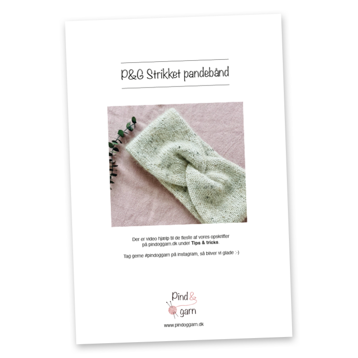 P&G Pandebånd strikkeopskrift