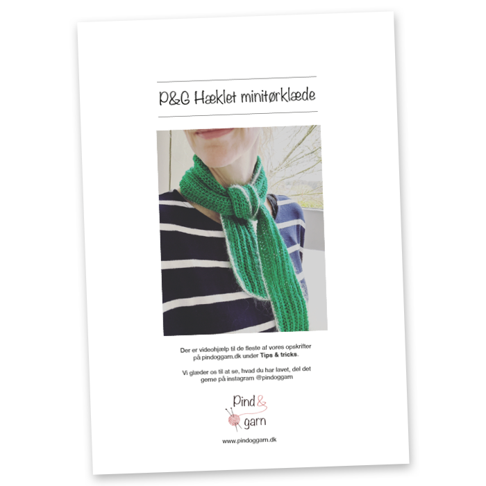 P&G Minitørklæde hækleopskrift