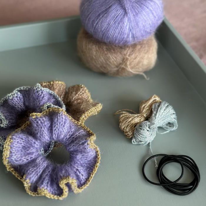 P&G Fluffy scrunchie strikkekit