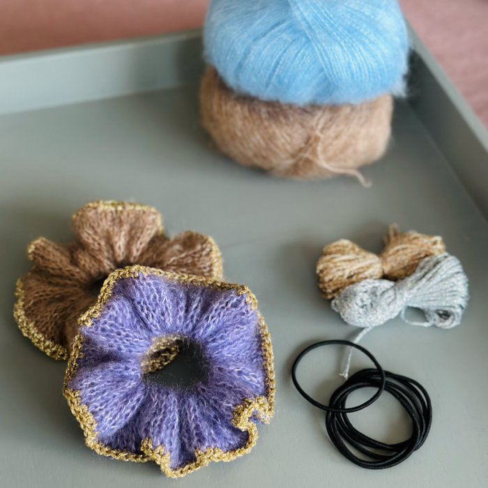 P&G Fluffy scrunchie strikkekit