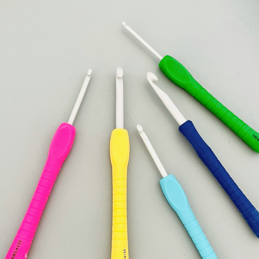 Pony hæklenål med easy grip