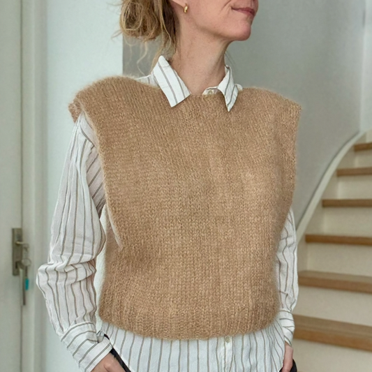 P&G Glimmer mohair vest strikkekit