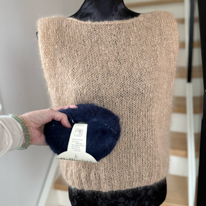 P&G Glimmer mohair vest strikkekit