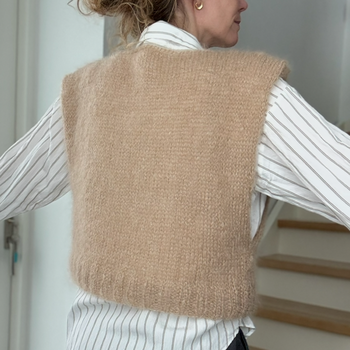 P&G Glimmer mohair vest strikkekit