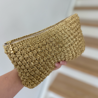 P&G Guld Boble clutch hæklekit