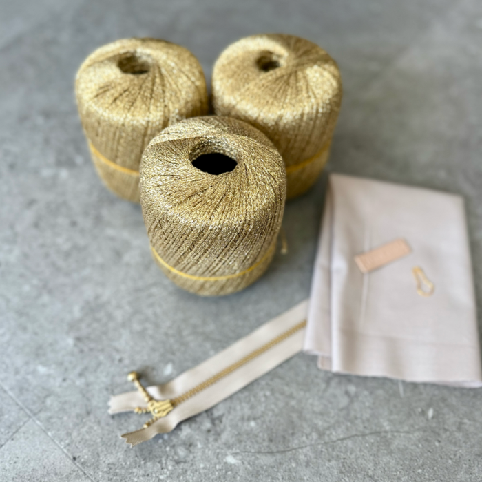 P&G Guld Boble clutch hæklekit
