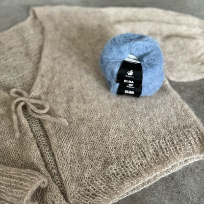 P&G Let cardigan med sløjfe strikkekit