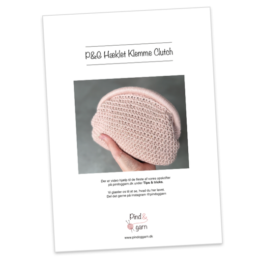 P&G Klemme clutch hækleopskrift