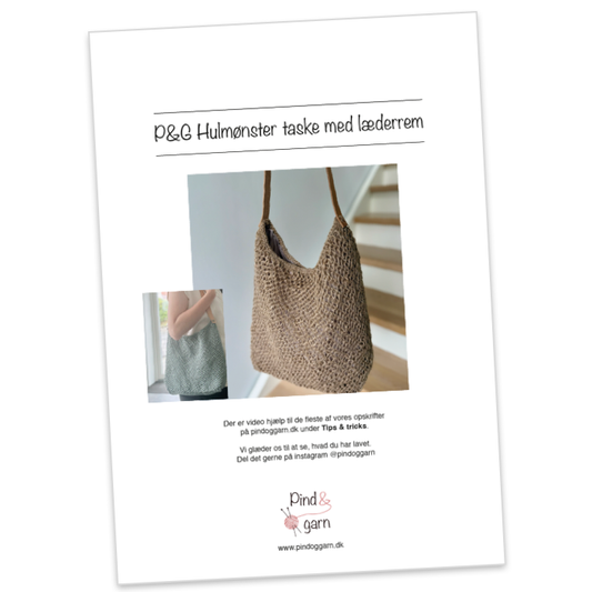 P&G Taske i Jute garn strikkeopskrift