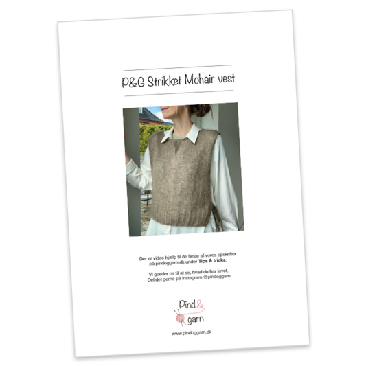 P&G Mohair vest strikkeopskrift