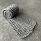 P&G Cashmere minitørklæde i hulmønster strikkekit