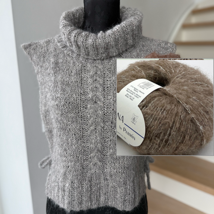 P&G Vest med snoning strikkekit