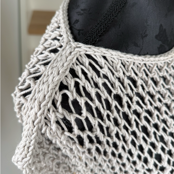 P&G Sommerbluse med hulmønster strikkekit