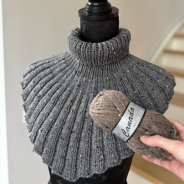 P&G Tweed halsedisse strikkekit